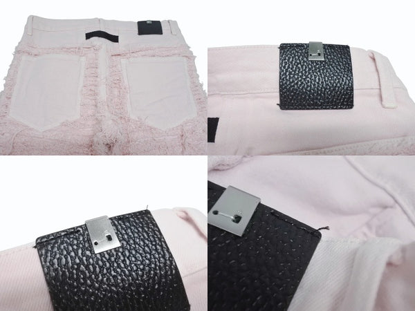 極美品 1017 ALYX 9SM blackmeans アリクス ブラックミーンズ デニムパンツ YZERR私物 コットン ポリウレタン ピンク サイズ30 中古 4b005891