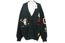 Load image into Gallery viewer, 新品未使用 KITH キス Kith for Peanuts Holiday Cardigan カーディガン KHM031681 サイズL スヌーピー 刺繍 グリーン コットン 中古 4c059237