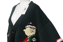 Load image into Gallery viewer, 新品未使用 KITH キス Kith for Peanuts Holiday Cardigan カーディガン KHM031681 サイズL スヌーピー 刺繍 グリーン コットン 中古 4c059237