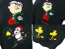 Load image into Gallery viewer, 新品未使用 KITH キス Kith for Peanuts Holiday Cardigan カーディガン KHM031681 サイズL スヌーピー 刺繍 グリーン コットン 中古 4c059237