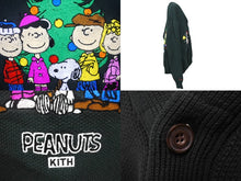 Load image into Gallery viewer, 新品未使用 KITH キス Kith for Peanuts Holiday Cardigan カーディガン KHM031681 サイズL スヌーピー 刺繍 グリーン コットン 中古 4c059237
