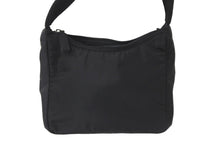 Load image into Gallery viewer, PRADA プラダ ハンドバッグ ワンショルダー ホーボー MV515 三角ロゴ ブラック シルバー金具 美品 中古 58931