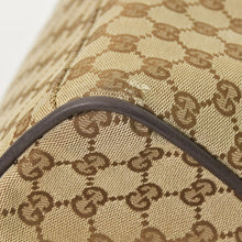 画像をギャラリービューアに読み込む, GUCCI GGキャンバス Boston Bag ボストンバッグ シェリーライン 153240 GGキャンバス ブラウン ベージュ 美品 中古 4a005894