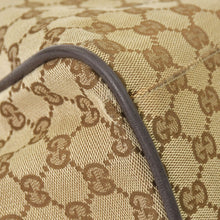 画像をギャラリービューアに読み込む, GUCCI GGキャンバス Boston Bag ボストンバッグ シェリーライン 153240 GGキャンバス ブラウン ベージュ 美品 中古 4a005894