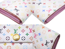 画像をギャラリービューアに読み込む, LOUIS VUITTON ルイヴィトン 長財布 ポルトフォイユ サラ M93746 モノグラム マルチカラー 村上隆 イニシャル入り 良品 中古 58941