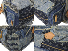 画像をギャラリービューアに読み込む, LOUIS VUITTON ルイヴィトン モノグラムデニム パッチワーク スピーディ30 ハンドバッグ ブルー M95380 美品 中古 58969