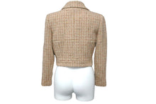 画像をギャラリービューアに読み込む, CHANEL シャネル ジャケット 01A ピンク ベージュ ツイード ココマークボタン P18602W02838 サイズ38 美品 中古 58983