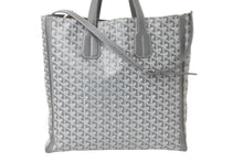 Load image into Gallery viewer, GOYARD ゴヤール トートバッグ サックヴォルテール 2way ヘリンボーン柄 グレー シルバー金具 美品 中古 59004