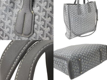 Load image into Gallery viewer, GOYARD ゴヤール トートバッグ サックヴォルテール 2way ヘリンボーン柄 グレー シルバー金具 美品 中古 59004