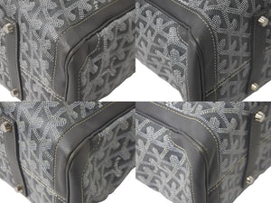 GOYARD ゴヤール トートバッグ サックヴォルテール 2way ヘリンボーン柄 グレー シルバー金具 美品 中古 59004