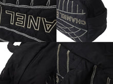 画像をギャラリービューアに読み込む, CHANEL シャネル スポーツライン ボストンバッグ 10番台 ナイロン ブラック ブラック シルバー 良品 中古 59066