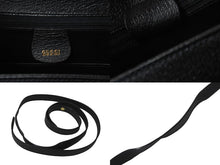 画像をギャラリービューアに読み込む, GUCCI グッチ バンブー 2WAY ショルダーバッグ ブラック レザー ハンドバッグ 鞄 カバン 斜め掛け 黒 ウッド 良品 中古 59073