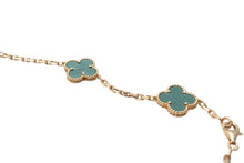 画像をギャラリービューアに読み込む, 超希少 Van Cleef &amp; Arpels ヴァンクリーフ＆アーペル ヴィンテージ アルハンブラ マラカイト 10P 美品 中古 59095