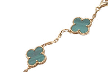 画像をギャラリービューアに読み込む, 超希少 Van Cleef &amp; Arpels ヴァンクリーフ＆アーペル ヴィンテージ アルハンブラ マラカイト 10P 美品 中古 59095