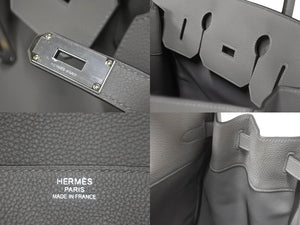 新品未使用 HERMES エルメス ハンドバッグ オータクロア40 エタン B刻印 トゴ パラジウム金具 中古 59096