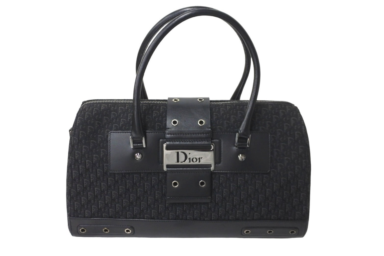 美品   Dior  ディオール  トロッター　バック　ストリートシック素材革布