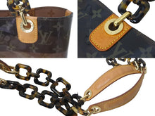 画像をギャラリービューアに読み込む, LOUIS VUITTON ルイヴィトン トートバッグ M92501 カバアンブル MM モノグラム ビニール クリア ブラウン 良品 中古 59110