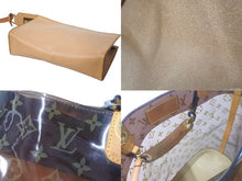 画像をギャラリービューアに読み込む, LOUIS VUITTON ルイヴィトン トートバッグ M92501 カバアンブル MM モノグラム ビニール クリア ブラウン 良品 中古 59110