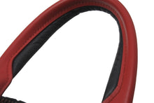 Load image into Gallery viewer, 極美品 PRADA プラダ 2WAYハンドバッグ 1BB061 三角ロゴプレート ナイロン レザー ブラック レッド シルバー金具 中古 59123