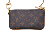 画像をギャラリービューアに読み込む, LOUIS VUITTON ルイヴィトン ポーチ ミニバッグ チェーン M60095 ポシェットミラPM ブラウン ゴールド金具 美品 中古 59131