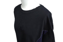 画像をギャラリービューアに読み込む, MARNI マルニ 19ss 半袖Ｔシャツ 切替 デザイン 50サイズ ブラック ネイビー HUMU0027Q0 良品 中古 59176