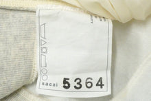Load image into Gallery viewer, Sacai サカイ スポンジ スウェット プルオーバー プリーツデザイン 霜降りグレー サンプル品 5364 美品 中古 59184