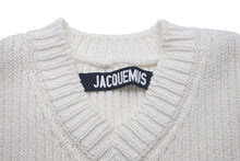 画像をギャラリービューアに読み込む, JACQUEMUS ジャックムス 半袖ニット セーター アイボリー オフホワイト コットン サイズ36 美品 中古 59189