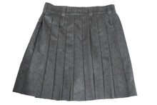 Load image into Gallery viewer, 新品未使用 MIUMIU ミュウミュウ プリーツスカート MG1856113K ダブルベルトループ ウール グレー サイズ42 中古 59198