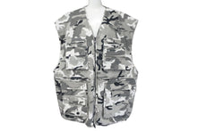 画像をギャラリービューアに読み込む, 新品同様品 BALENCIAGA バレンシアガ ベスト 681459 カモフラージュプリント カーゴポケット ブラック グレー 48 中古 59199