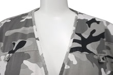 画像をギャラリービューアに読み込む, 新品同様品 BALENCIAGA バレンシアガ ベスト 681459 カモフラージュプリント カーゴポケット ブラック グレー 48 中古 59199