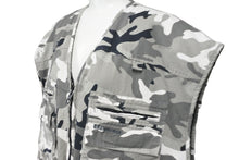 画像をギャラリービューアに読み込む, 新品同様品 BALENCIAGA バレンシアガ ベスト 681459 カモフラージュプリント カーゴポケット ブラック グレー 48 中古 59199