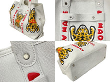 画像をギャラリービューアに読み込む, 極美品 LOUIS VUITTON ルイヴィトン トートバッグ トロリー トート NIGOコラボ タイガー ホワイト M59366 シルバー金具 中古 59250