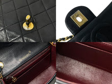 画像をギャラリービューアに読み込む, CHANEL シャネル ショルダーバッグ ミニマトラッセ 17CM 1番台 ココマーク ブラック ラムスキン ゴールド金具 美品 中古 59252