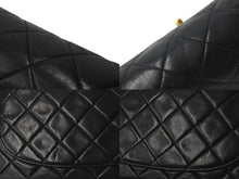 画像をギャラリービューアに読み込む, CHANEL シャネル ショルダーバッグ マトラッセ23 1番台 ラムスキン Wフラップ ブラック ゴールド金具 美品 中古 59300