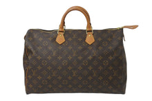 画像をギャラリービューアに読み込む, LOUIS VUITTON ルイヴィトン ハンドバッグ M41522 スピーディ40 ブラウン モノグラムキャンバス ゴールド金具 良品 中古 59307
