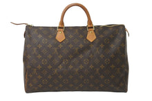 画像をギャラリービューアに読み込む, LOUIS VUITTON ルイヴィトン ハンドバッグ M41522 スピーディ40 ブラウン モノグラムキャンバス ゴールド金具 良品 中古 59307