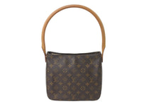 画像をギャラリービューアに読み込む, LOUIS VUITTON ルイヴィトン モノグラム ルーピングMM ショルダーバッグ ワンショルダー ブラウン ロゴ M51146 美品 中古 59309