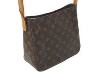 画像をギャラリービューアに読み込む, LOUIS VUITTON ルイヴィトン モノグラム ルーピングMM ショルダーバッグ ワンショルダー ブラウン ロゴ M51146 美品 中古 59309