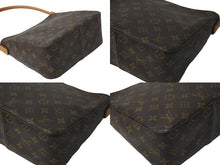 画像をギャラリービューアに読み込む, LOUIS VUITTON ルイヴィトン モノグラム ルーピングMM ショルダーバッグ ワンショルダー ブラウン ロゴ M51146 美品 中古 59309