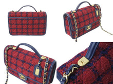画像をギャラリービューアに読み込む, CHANEL シャネル ショルダーバッグ スモール トップハンドル フラップバッグ ツイード AS3653 B0945 NK305 美品 中古 59323