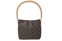 画像をギャラリービューアに読み込む, LOUIS VUITTON ルイヴィトン ショルダーバッグ ワンショルダー ルーピングMM M51146 モノグラム ブラウン 美品 中古 59339