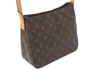 画像をギャラリービューアに読み込む, LOUIS VUITTON ルイヴィトン ショルダーバッグ ワンショルダー ルーピングMM M51146 モノグラム ブラウン 美品 中古 59339