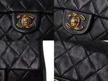 画像をギャラリービューアに読み込む, CHANEL シャネル ミニ マトラッセ チェーン ショルダーバッグ ラムスキン ブラック ココマーク ゴールド金具 美品 中古 59343