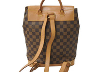 画像をギャラリービューアに読み込む, LOUIS VUITTON ルイヴィトン ダミエ アルルカン 100周年記念限定 バックパック ロゴ ブラウン N99038 良品 中古 59358