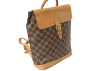 画像をギャラリービューアに読み込む, LOUIS VUITTON ルイヴィトン ダミエ アルルカン 100周年記念限定 バックパック ロゴ ブラウン N99038 良品 中古 59358