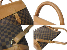 画像をギャラリービューアに読み込む, LOUIS VUITTON ルイヴィトン ダミエ アルルカン 100周年記念限定 バックパック ロゴ ブラウン N99038 良品 中古 59358