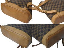 画像をギャラリービューアに読み込む, LOUIS VUITTON ルイヴィトン ダミエ アルルカン 100周年記念限定 バックパック ロゴ ブラウン N99038 良品 中古 59358