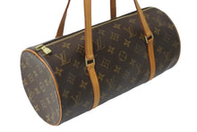 画像をギャラリービューアに読み込む, LOUIS VUITTON ルイヴィトン モノグラム パピヨン30 ハンドバッグ ブラウン PVC ヌメ革 M51385 良品 中古 59369