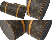 画像をギャラリービューアに読み込む, LOUIS VUITTON ルイヴィトン モノグラム パピヨン30 ハンドバッグ ブラウン PVC ヌメ革 M51385 良品 中古 59369