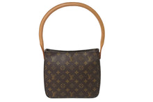 Load image into Gallery viewer, 極美品 LOUIS VUITTON ルイヴィトン モノグラム ルーピングMM ショルダーバッグ ワンショルダー ブラウン M51146 中古 59375